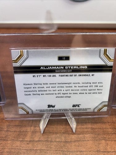 Cheap Sneaks Footwear/Sports Cards UFC Card Aljamain Sterling Lot 2022 Panini Donruss Optic UFC Also Known As AKA