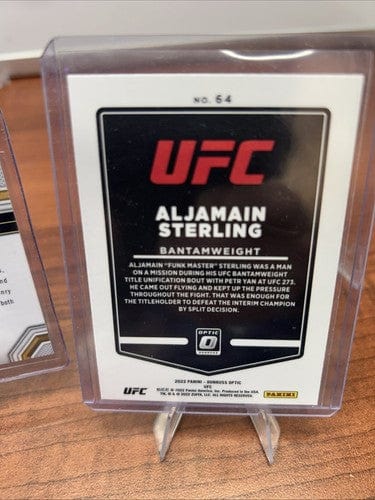 Cheap Sneaks Footwear/Sports Cards UFC Card Aljamain Sterling Lot 2022 Panini Donruss Optic UFC Also Known As AKA