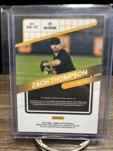 Cheap Sneaks Footwear/Sports Cards ZACH THOMPSON 2022 Panini Donruss Optic Opti-Graphs Rookie Auto #OG-ZT
