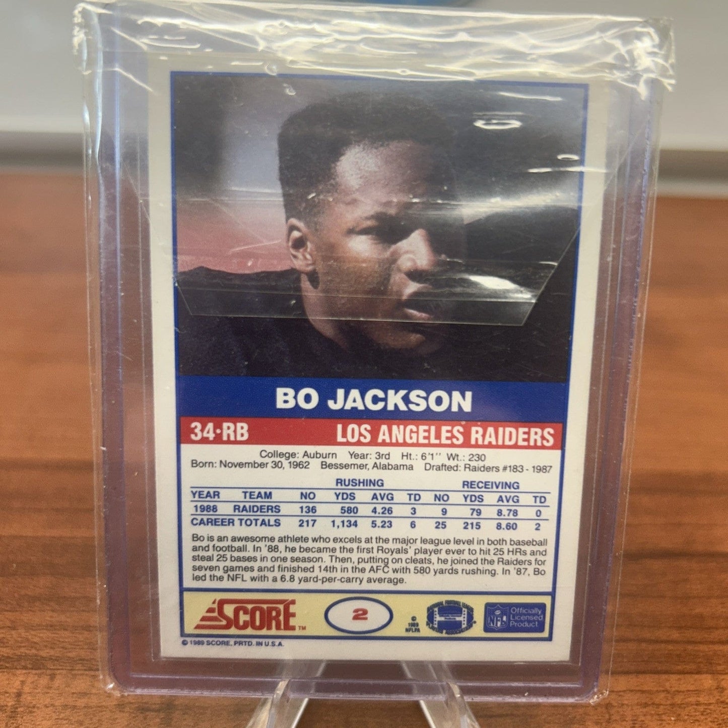 1989 Score #2 Bo Jackson