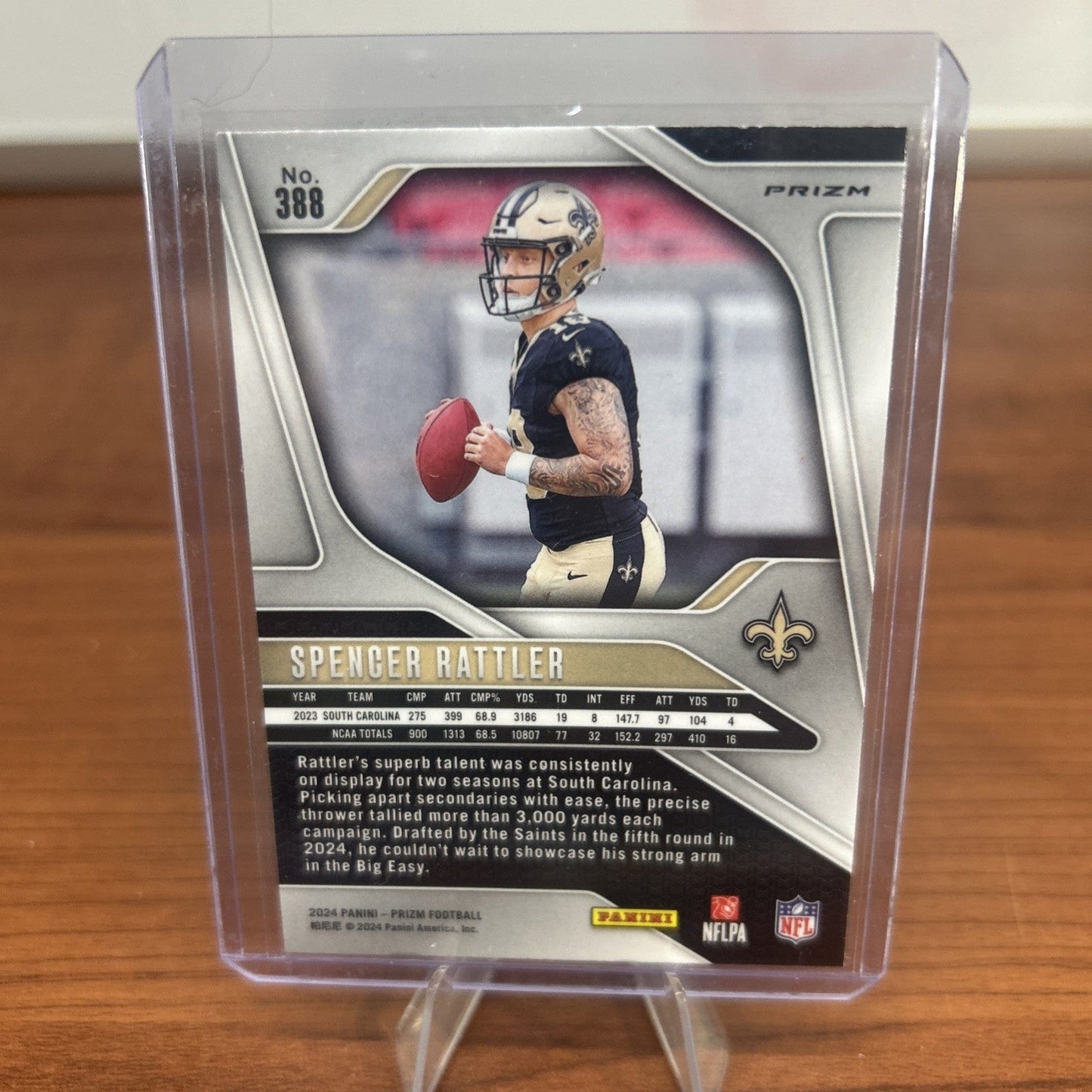 Spencer Rattler (RC)2024 Panini Prize Orange Disco Prizm #388 N.O. Sai