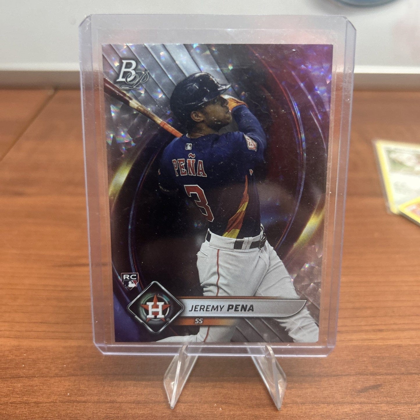 Jermey Pena 2022 Bowman Platinum Ice Foil Parallel Houston Astro Card