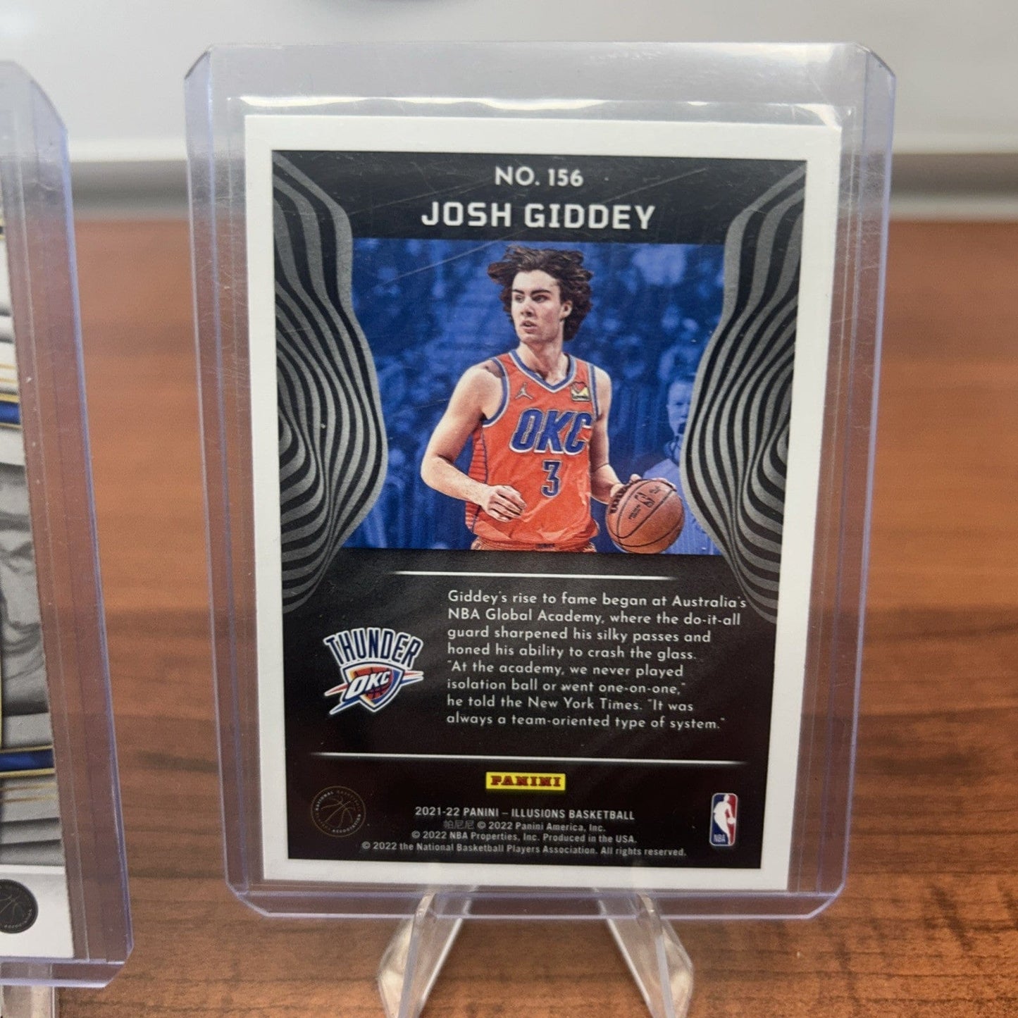Josh Giddey (RC) 2021-22 Panini Select Concourse Blue Prizm #58 + Bonu