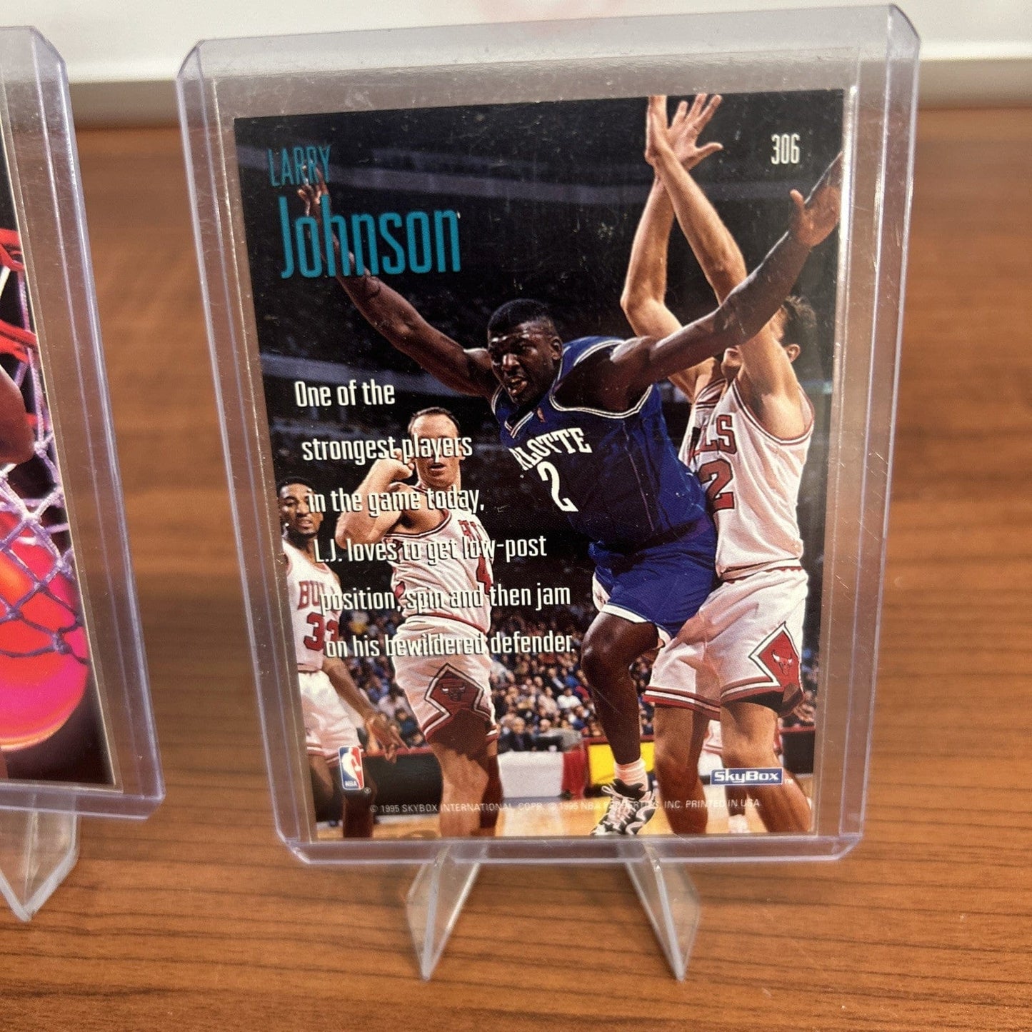 Larry Johnson 1993-94 Ultra Inside/Outside Charlotte Hornets Basketbal