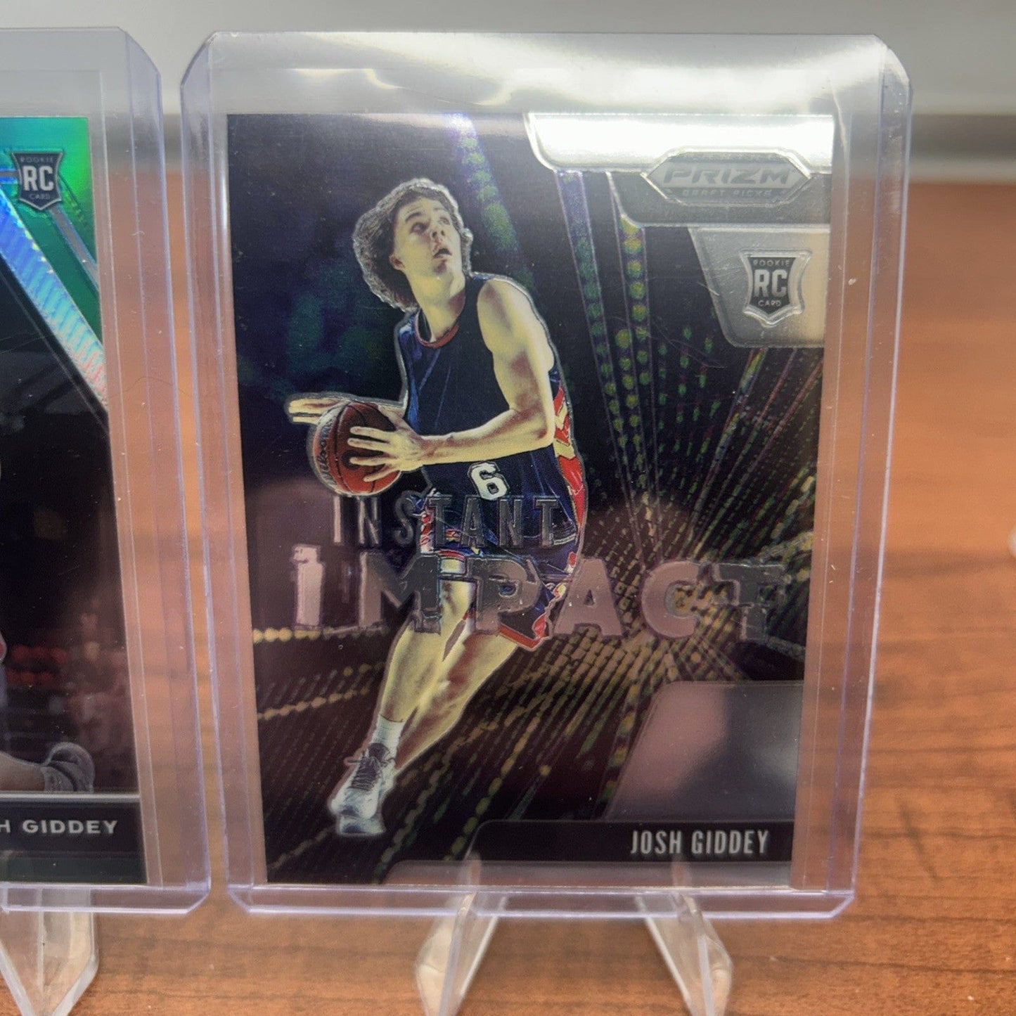 JOSH GIDDEY Green Holo Prizm 2021 Panini Prizm Draft Picks RC #17 + Bo