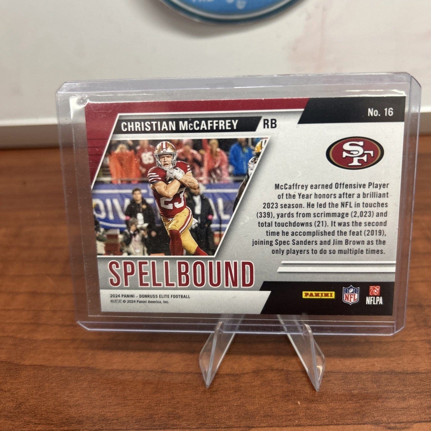 CHRISTIAN MCCAFFREY 2024 Donruss Elite Pink Spellbound “F” #16 CMC
