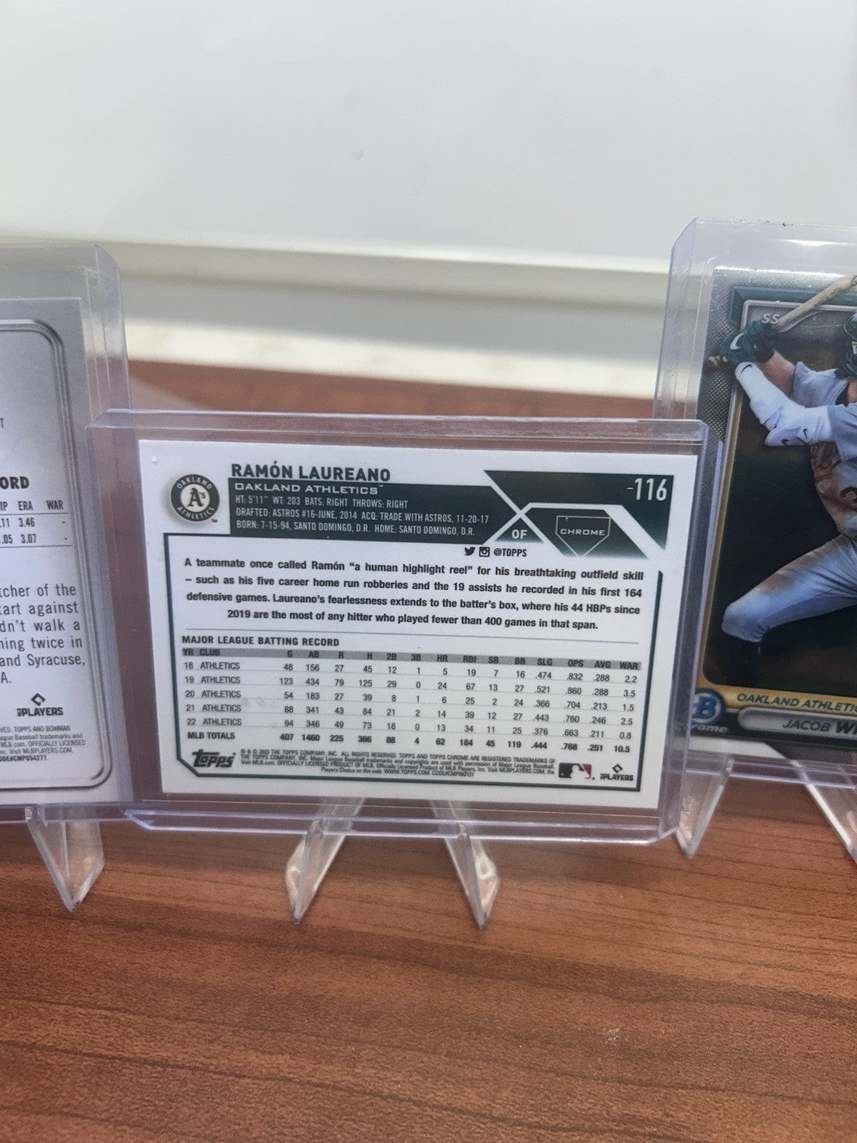 Athletics (RC) 2023-24 Topps Chrome, 22-24 Bowman Lot Jacob Wilson, La