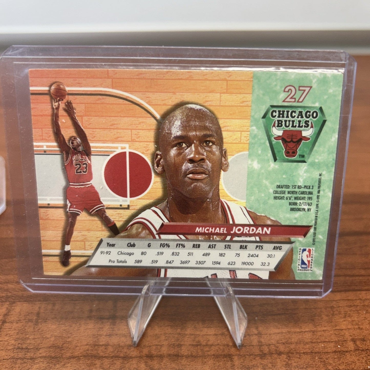 Michael Jordan 1992-93 Fleer Ultra Basketball #27 Chicago Bulls HOF