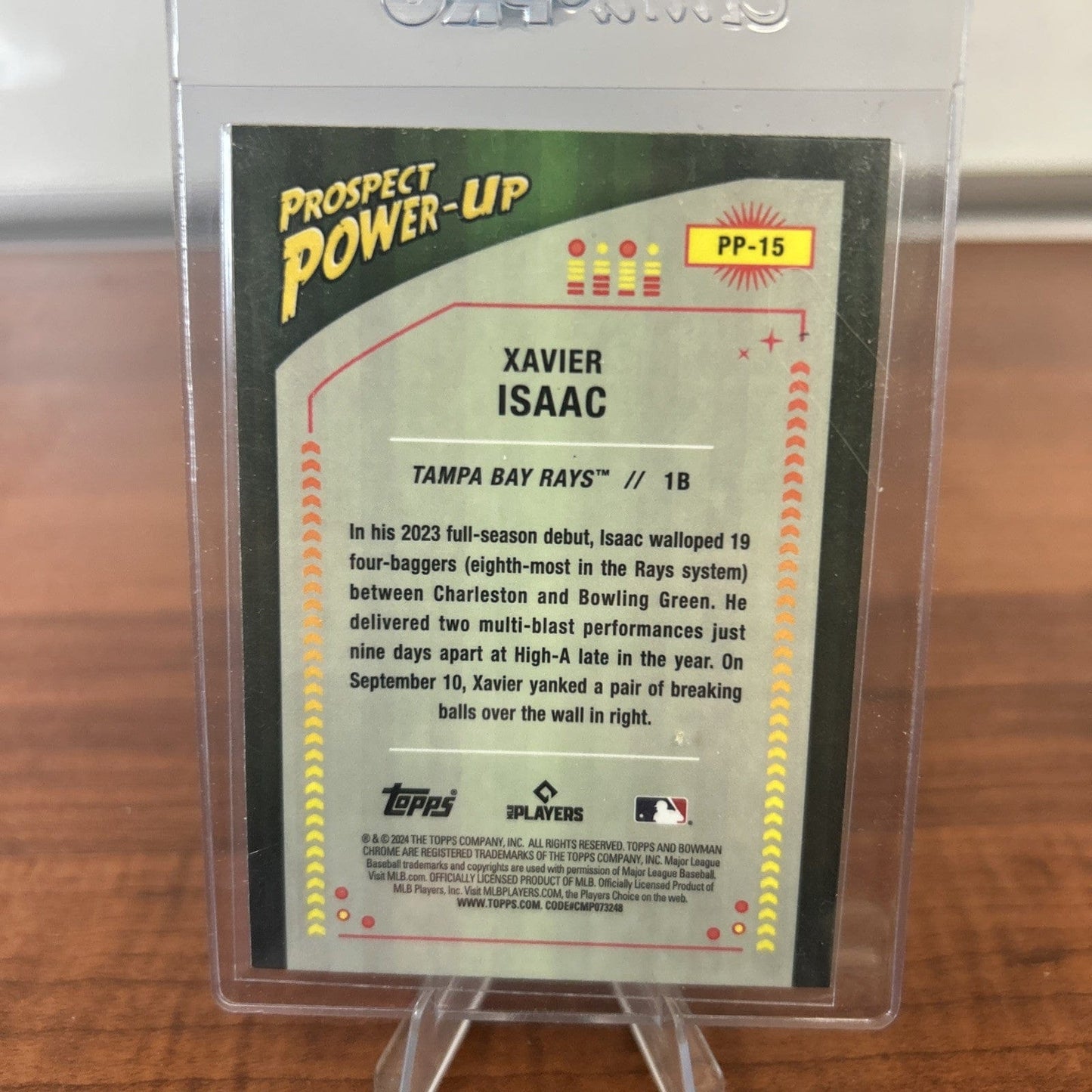Xavier Isaac 2024 Bowman Chrome Prospect Power-Up Insert Card #PP-15 T