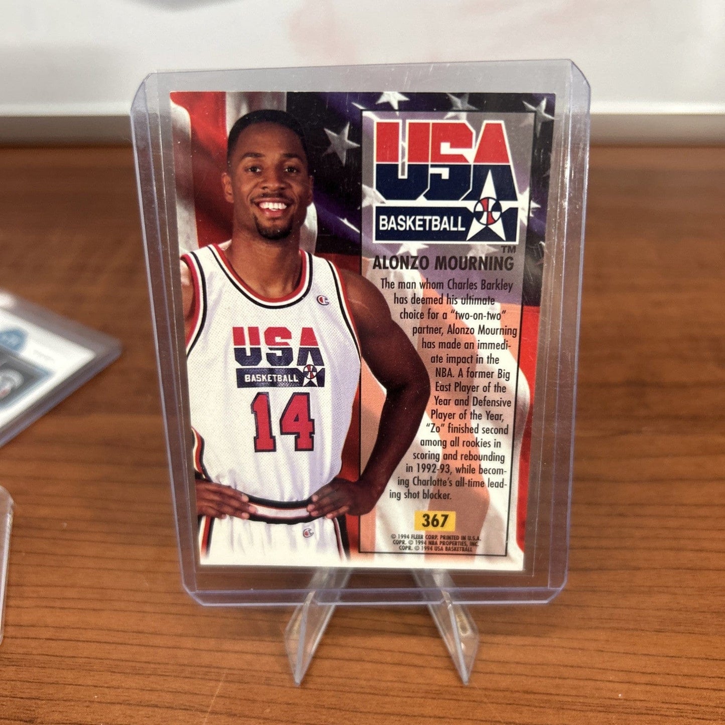 Alonzo Mourning 2021-22 PRIZM Basketball RED WHITE & BLUE Charlotte Ho