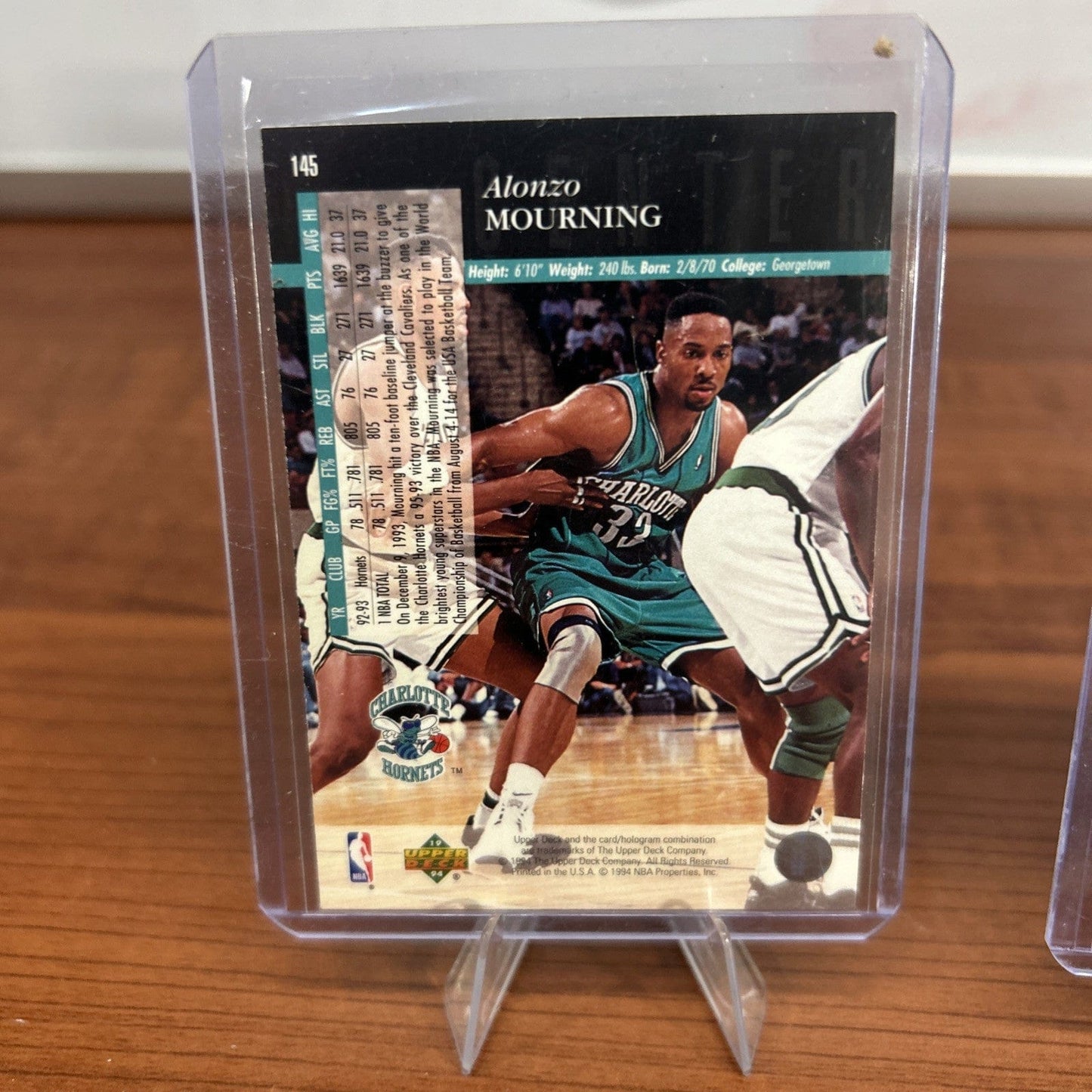 Alonzo Mourning Electric Court 1994 Upper Deck