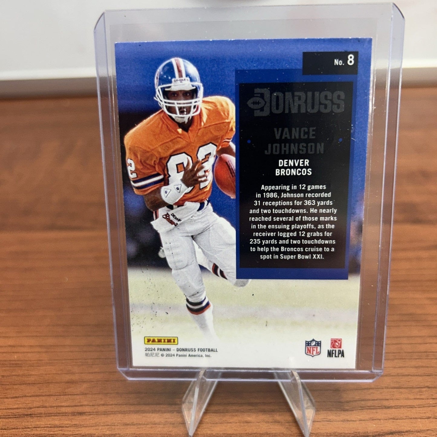 Vance Johnson 2024 Panini Donruss 1994 Retro #8 Denver Broncos