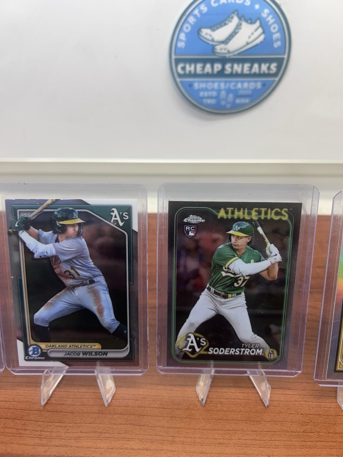 Athletics (RC) 2023-24 Topps Chrome, 22-24 Bowman Lot Jacob Wilson, La