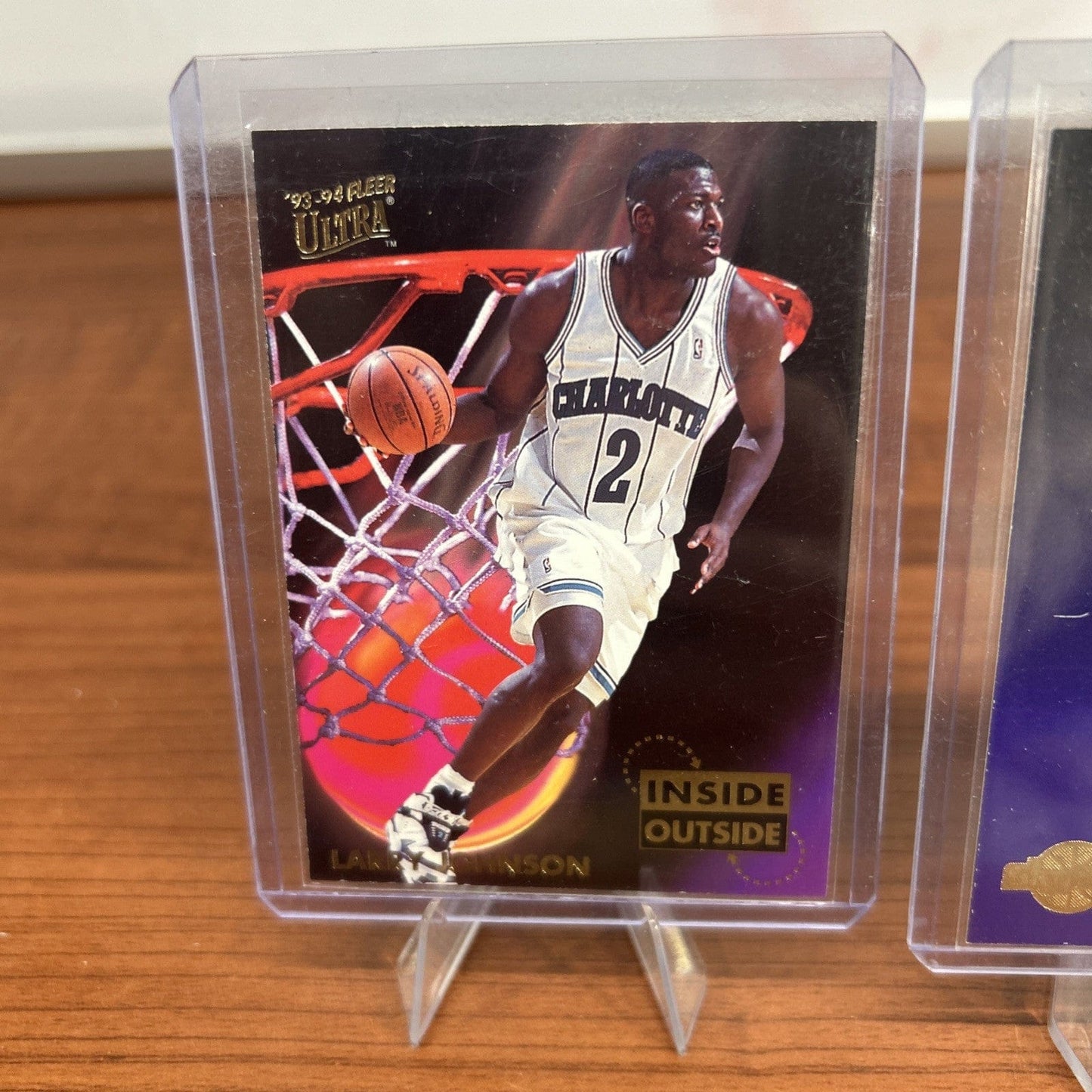 Larry Johnson 1993-94 Ultra Inside/Outside Charlotte Hornets Basketbal
