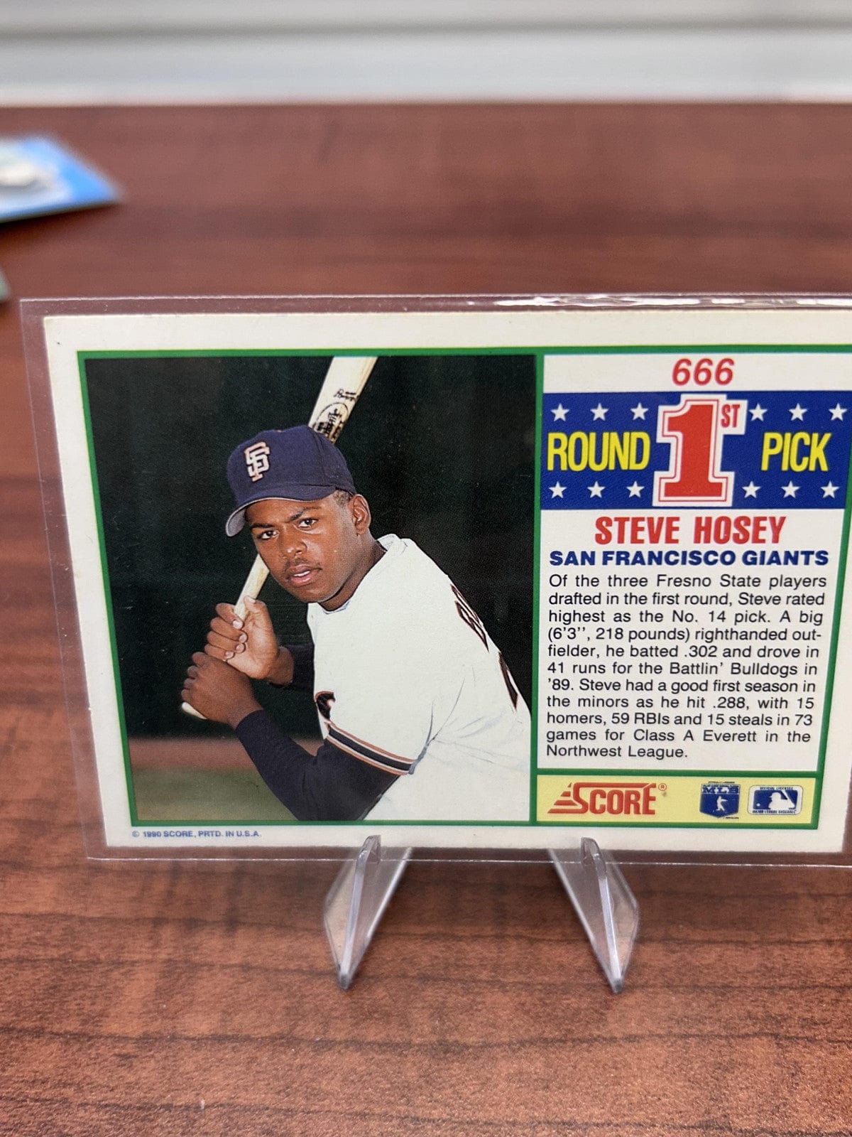 Steve Hosey RC 1990 Score #666 San Francisco Giants
