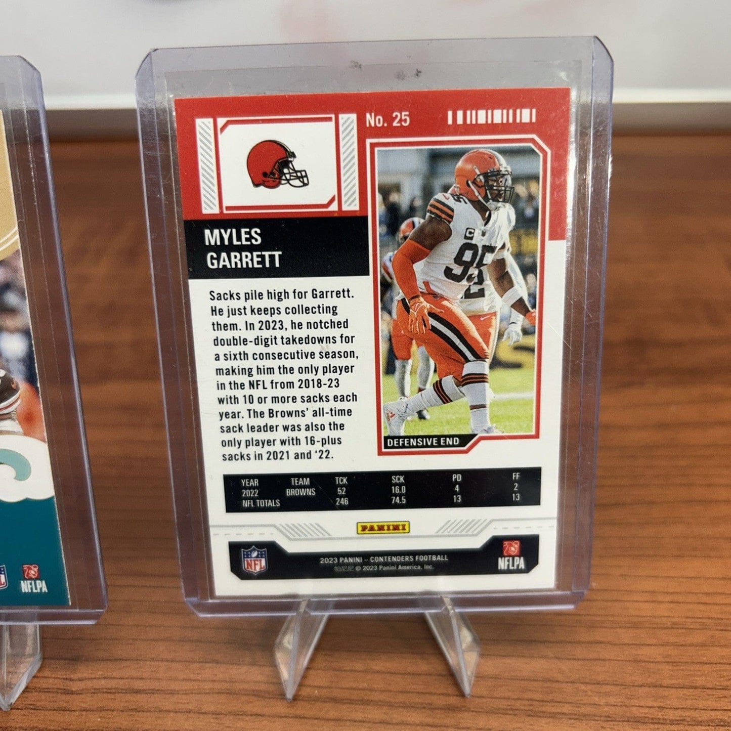 Myles Garrett 2024 Panini Elite Title Waves 2023 Defensive POY #4 Cle
