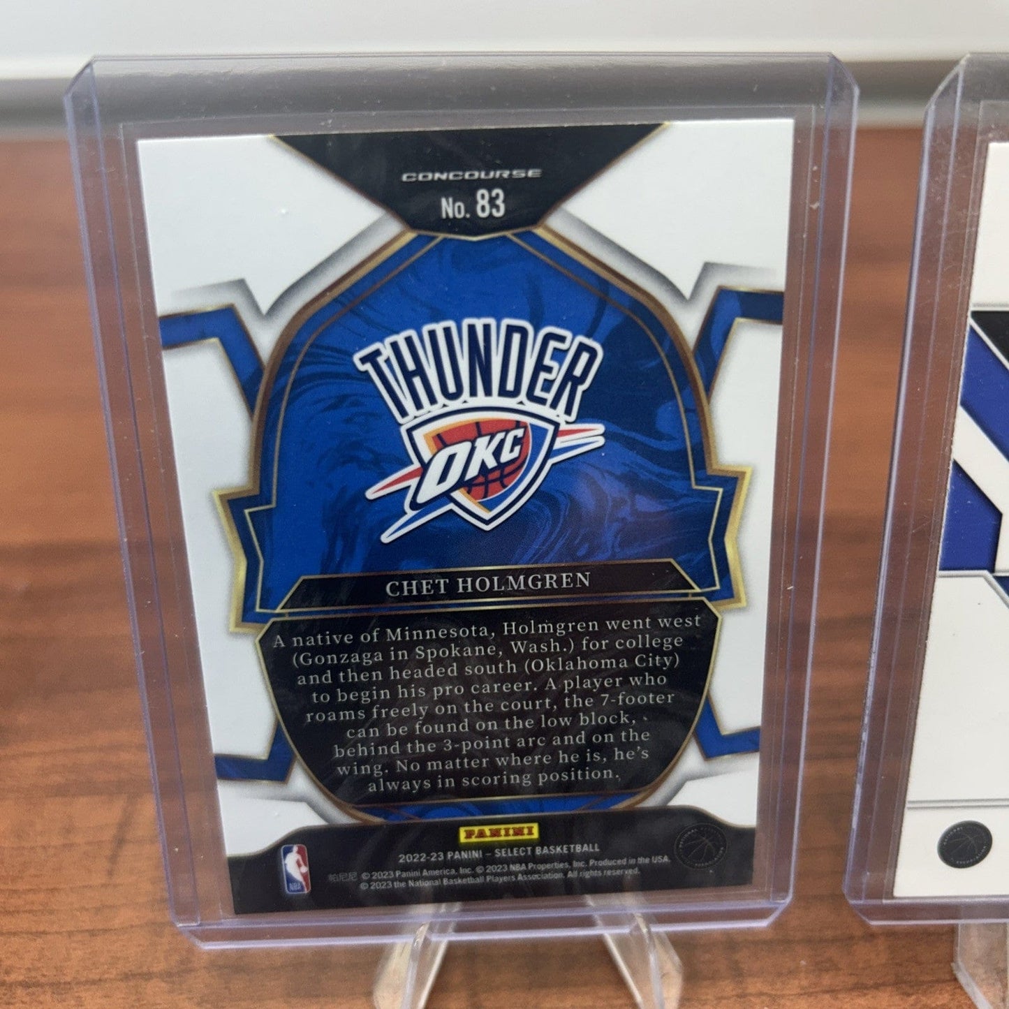 Chet Holmgren (RC) 2022-23 Panini Select Concourse #83 Thunder + Emerg