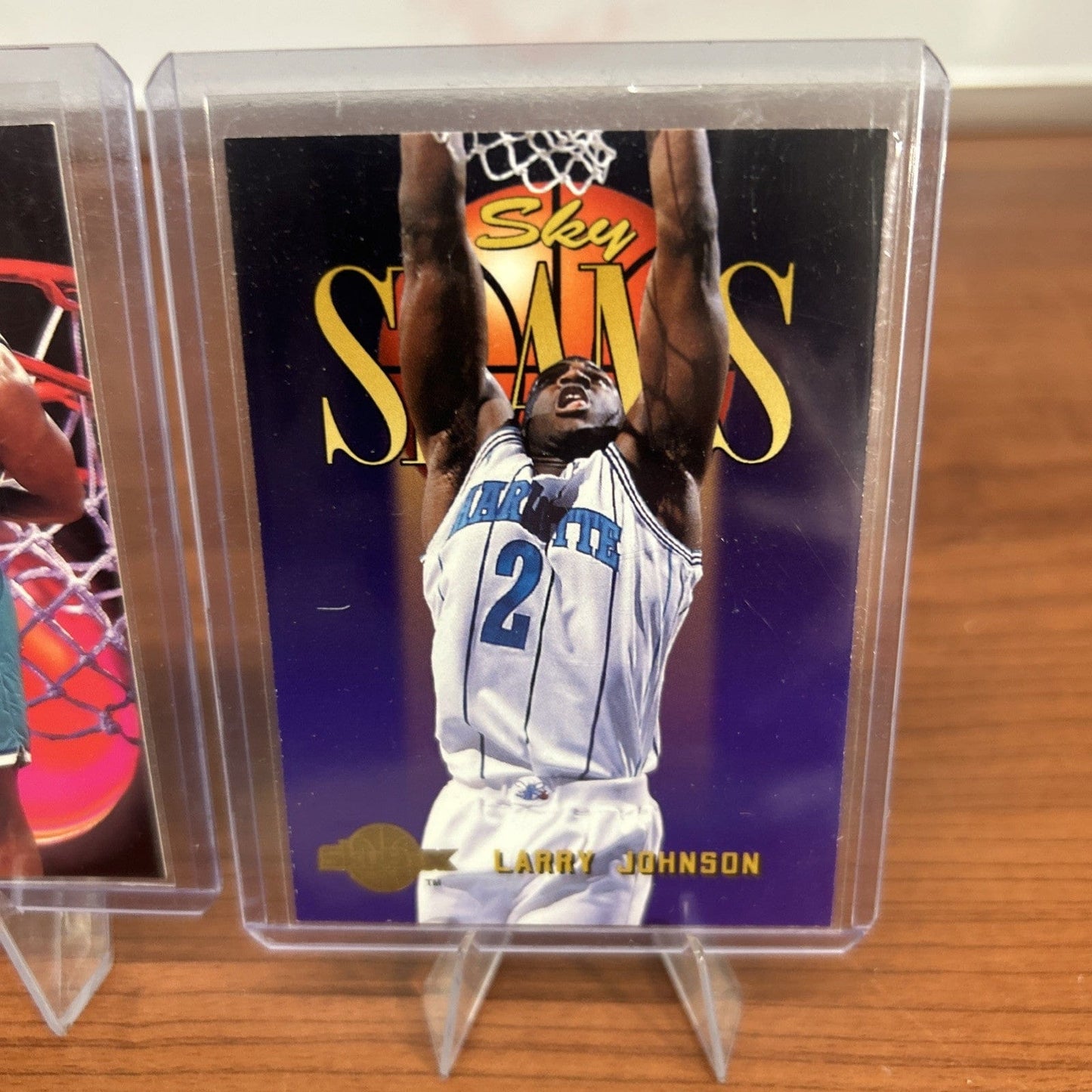 Larry Johnson 1993-94 Ultra Inside/Outside Charlotte Hornets Basketbal