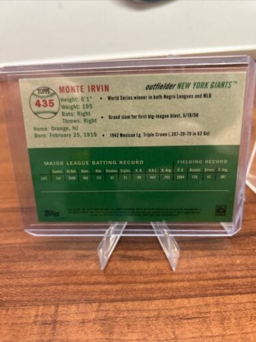 2023 Topps Chrome Platinum Anniversary Rose Gold Refractor Monte Irvin