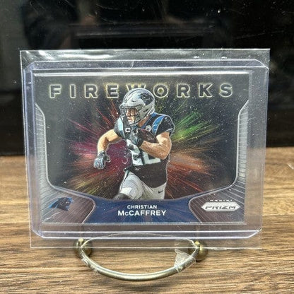 2020 Prizm Football #1 Christian McCaffrey Fireworks Insert San Franci