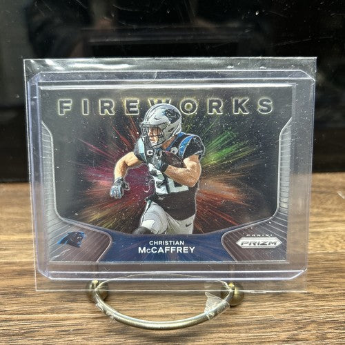 2020 Prizm Football #1 Christian McCaffrey Fireworks Insert San Franci