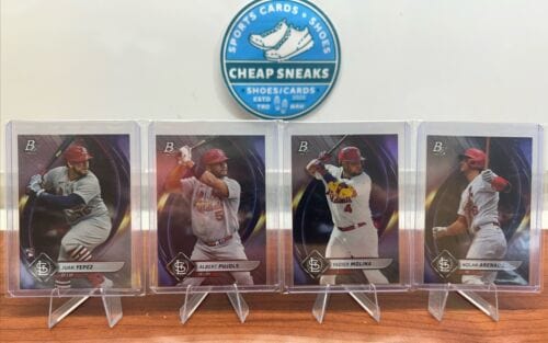 St Louis Cardinals 2022 Bowman Platinum Lot(4) Pupils, Molina, Arenado
