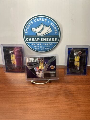 Lebron James Lot(3)21-22 Panini Select #100 Concourse+Prizm+#6 Dominan