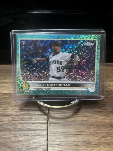 Roansy Contreras 2022 Topps Chrome RC Green Speckle   Refractor 028/19