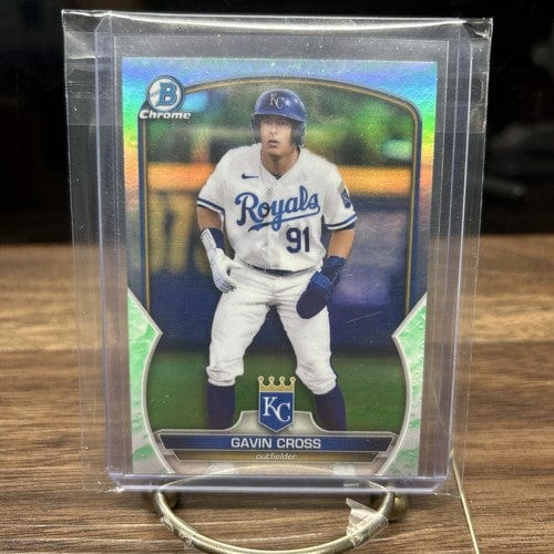 Gavin Cross 2023 Bowman Chrome Lunar Glow Refractor#BCP-109  Kansas Ci