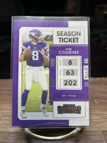 Kirk Cousins 2021 Contenders Football Season Ticket Card #64 Minnesota