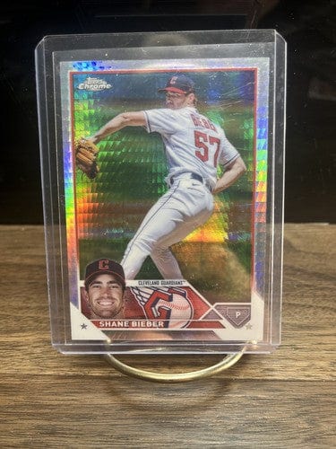 2023 Topps Chrome - Prism Refractor #118 Shane Bieber