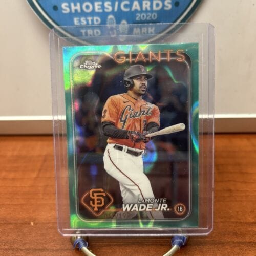 50/199 LAMONTE WADE JR 2024 TOPPS CHROME AQUA REFRACTOR Card #222 SF G