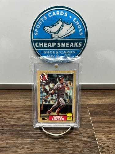 1987 Topps #80 Wally Joyner RC Rookie Card All-Star Rookie Gold Cup-An