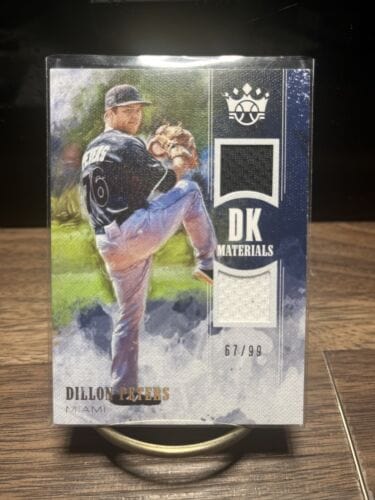 2018 PANINI DIAMOND KINGS BASEBALL DILLON PETERS DUAL DK JERSEY 67/99