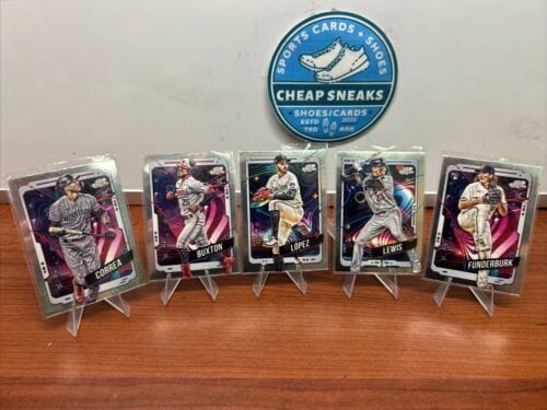 Minnesota Twins 2024 Topps Chrome Cosmic Lot (5) Lopez, Lewis, Burton,