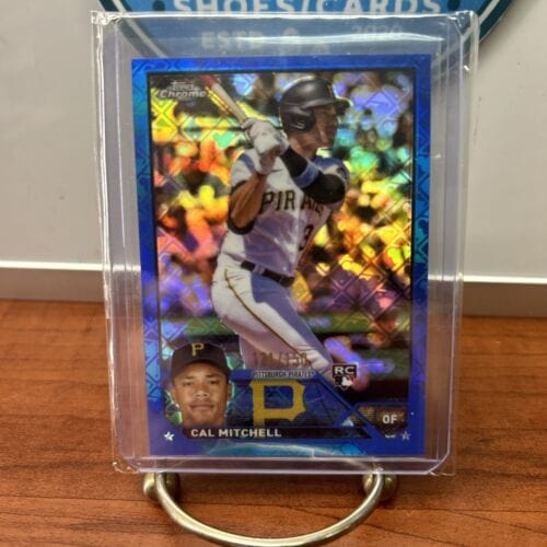 Cal Mitchell (RC) 2023 Topps Chrome Blue Logofractor Refractor /150  P