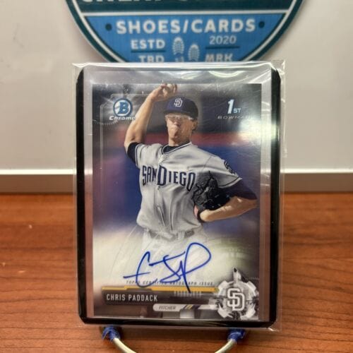 2017 Bowman Chrome Prospect Auto #CPA-CP Chris Paddack (AU, RC) Twins,