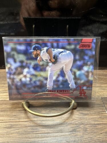 2022 Topps Stadium Club Craig Kimbrel Red Foil Parallel #182 Los Angel