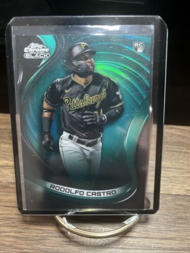 2022 Topps Chrome Black Rodolfo Castro Green Refractor 21/99 RC PIRATE