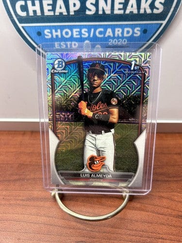 Luis Almeyda 2023 Bowman 1st Chrome Mega Box Refractor Baltimore Oriol