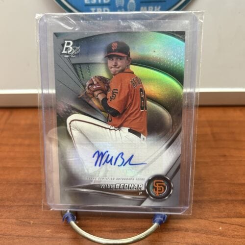 WILL BEDNAR 2022 Bowman Platinum Top Prospects Rookie AUTO San Francis