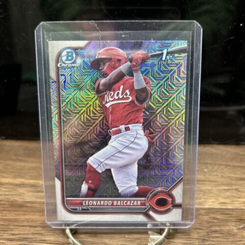 Leonardo Balcazar 2022 Bowman Chrome Mega Box Refractors Cincinnati Re