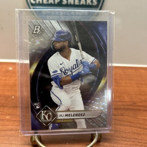 MJ Melendez 2022 Bowman Platinum Ice Foil Parallel  Rookie #85. K.C.