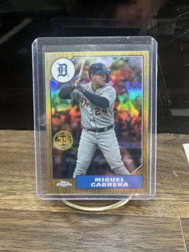 2022 Topps Chrome 1987 Topps  #87BC-3 Miguel Cabrera Refractor Detroit