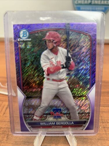 William Bergolla 2023 Bowman Chrome Purple Shimmer Refractor 111/250 #