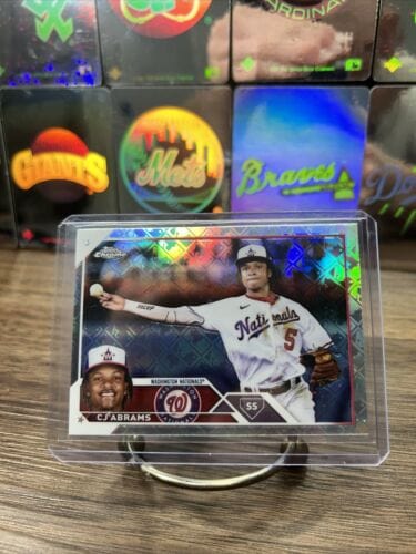 CJ Abrams 2023 Topps Chrome Logofractor Refractor #185 Washington Nati