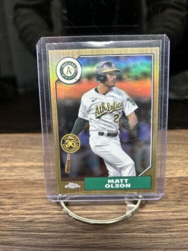 Matt Olson 2022 Topps Chrome #87BC-15 Retro 1987 Topps