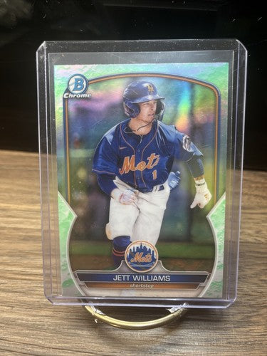 Jett Williams 2023Bowman Chrome Prpospects Lunar Glow Refractor BCP-49