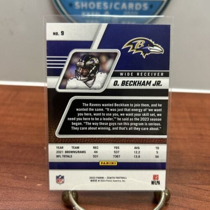 Odell Beckham Jr. 2023 Panini Zenith Football Card #9 Baltimore Ravens
