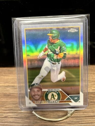 Ramon Laureano 2023 Topps Chrome #116 Chrome Silver Refractor Oakland